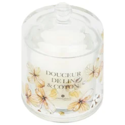 BOUGIE PARFUMEE OUDY 240G CLOCHE VERRE DOUCEUR DE LIN