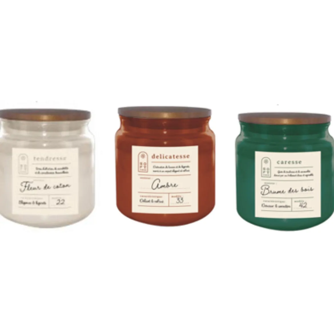 BOUGIE PARFUMEE POT SOFTNESS H.9.6CM