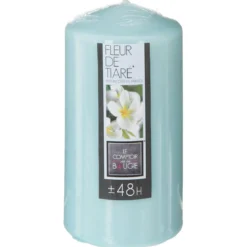 BOUGIE PARFUMEE RONDE 395G FLEUR TIARE 7X14CM
