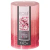 BOUGIE PARFUMEE TRIO ROSE 7X10CM