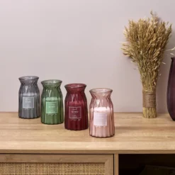 BOUGIE PARFUMEE VASE CISELE H.18CM