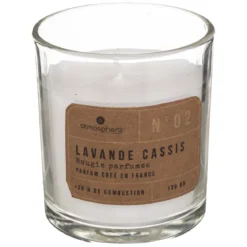 BOUGIE PARFUMEE VERRE ANTI ODEUR CUISINE 130G