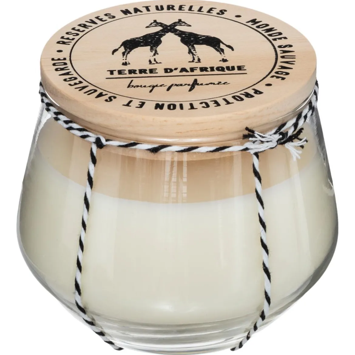 BOUGIE PARFUMEE VERRE BOIS SAFARI 295G