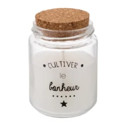BOUGIE PARFUMEE VERRE ET LIEGE 130G
