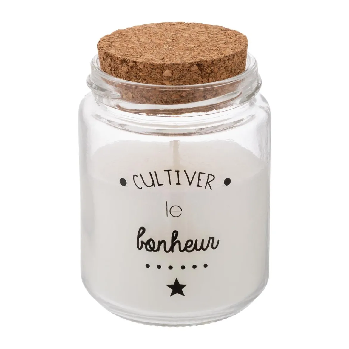 BOUGIE PARFUMEE VERRE ET LIEGE 130G