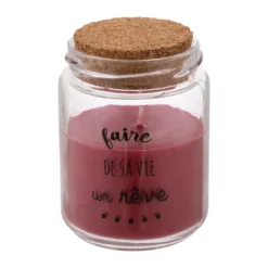 BOUGIE PARFUMEE VERRE ET LIEGE 130G