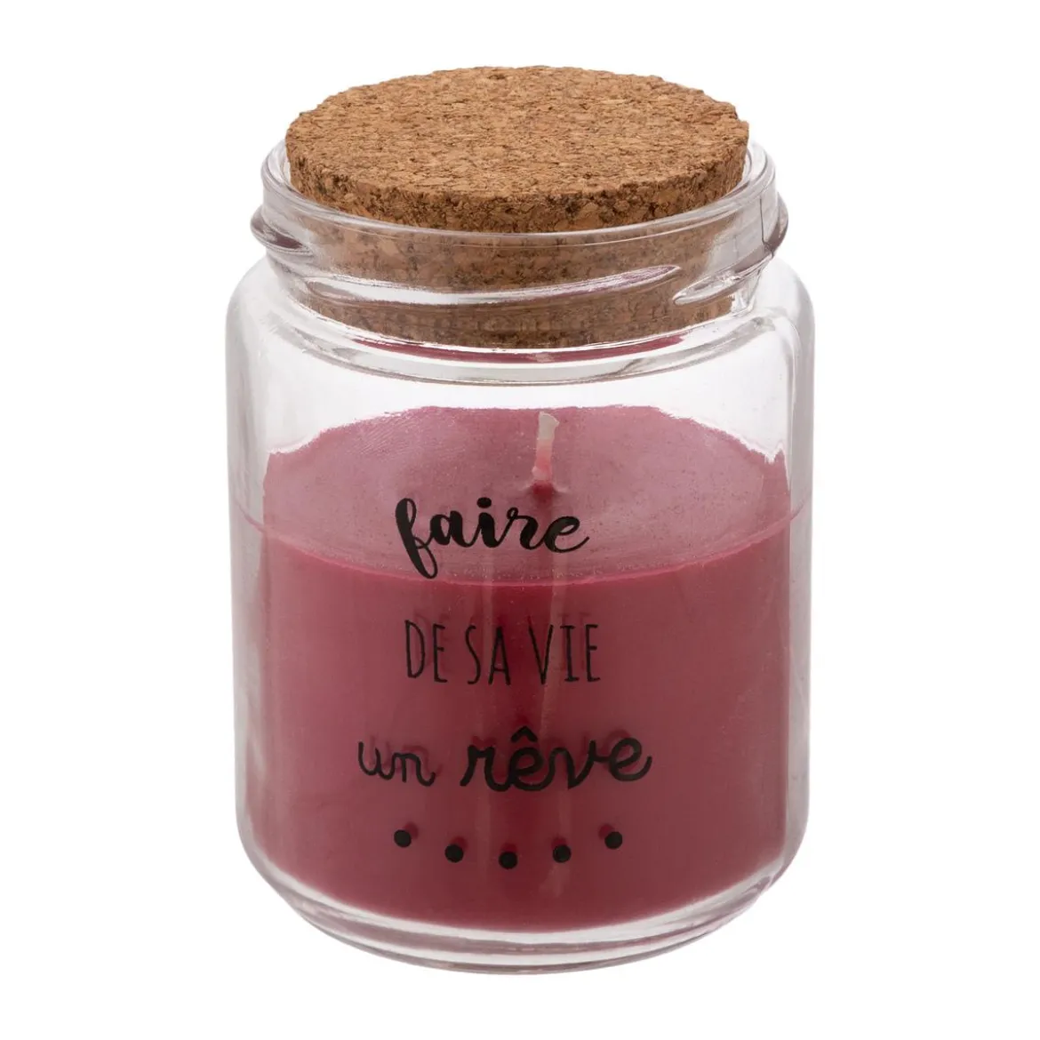 BOUGIE PARFUMEE VERRE ET LIEGE 130G