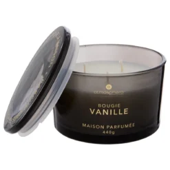 BOUGIE PARFUMEE VERRE GLOWY VANILLE 440G