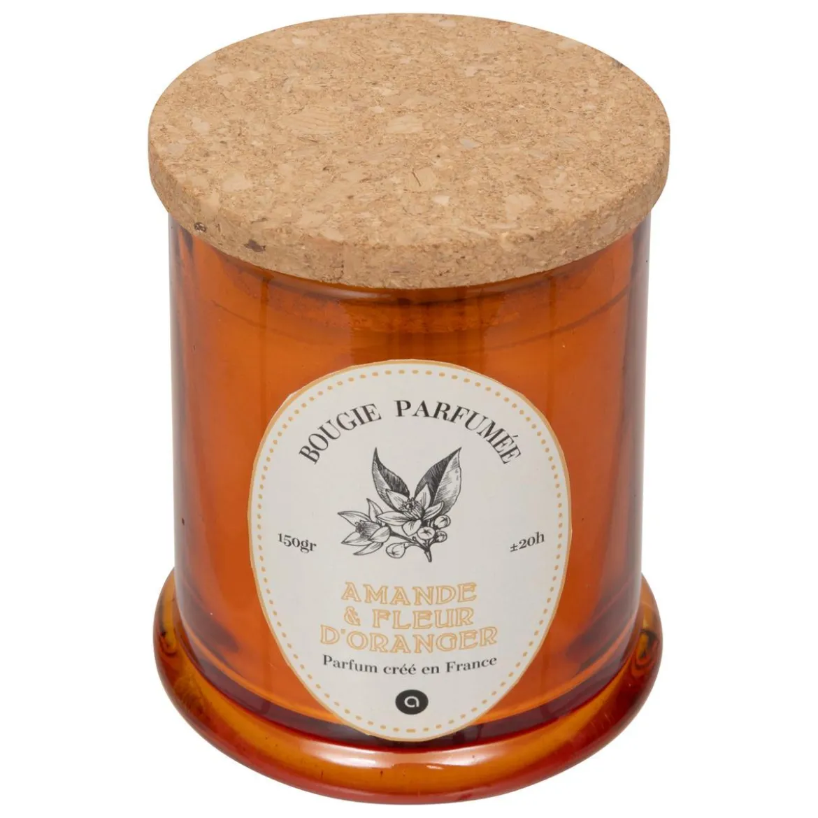 BOUGIE PARFUMEE VERRE HAPO AMANDE 150G