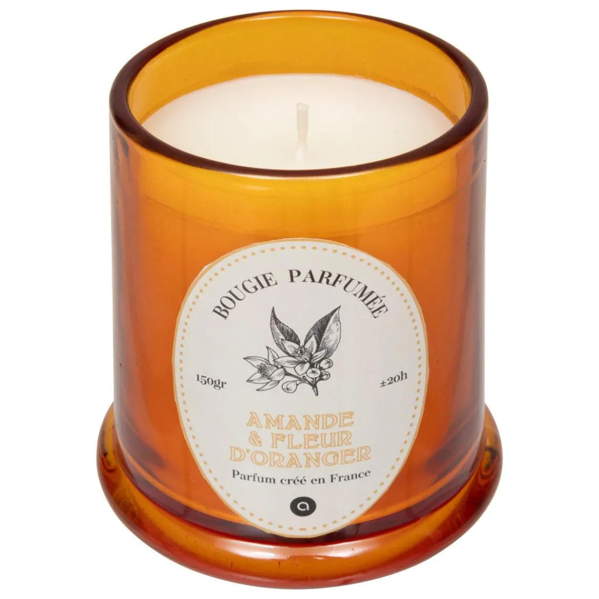 BOUGIE PARFUMEE VERRE HAPO AMANDE 150G