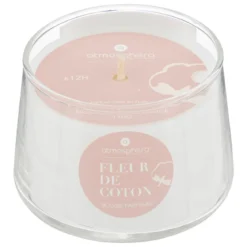 BOUGIE PARFUMEE VERRE IZOR FLEUR DE COTON 110G