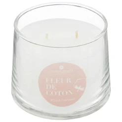 BOUGIE PARFUMEE VERRE IZOR FLEUR DE COTON 300G