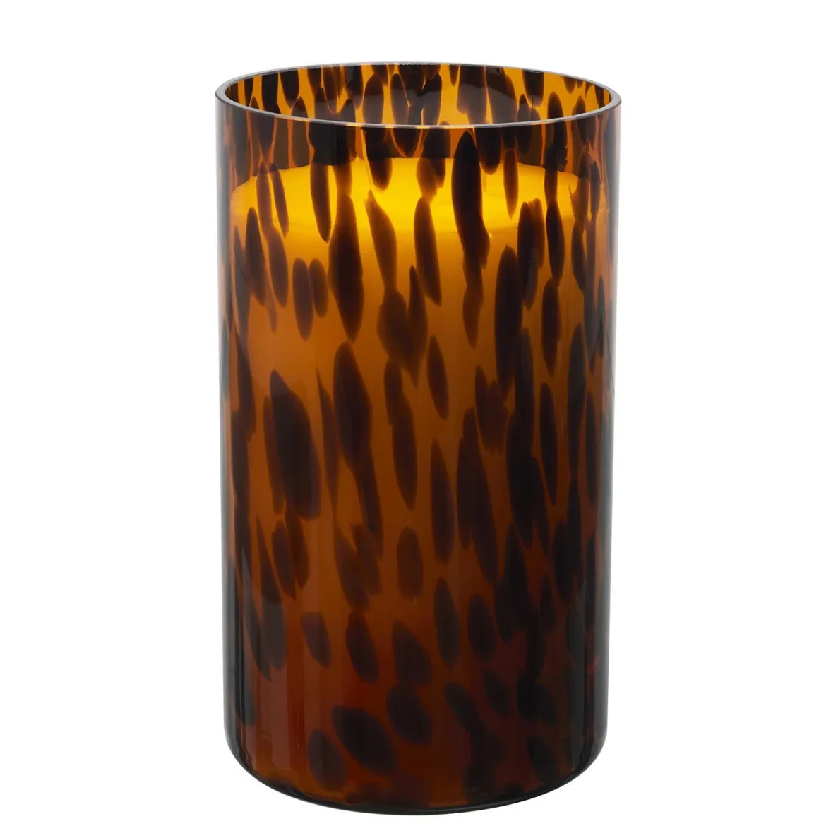 BOUGIE PARFUMEE VERRE MOUCHETE H.21CM