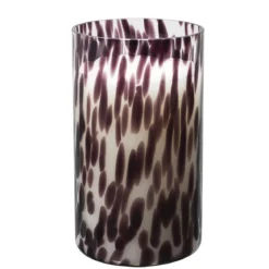 BOUGIE PARFUMEE VERRE MOUCHETE H.21CM