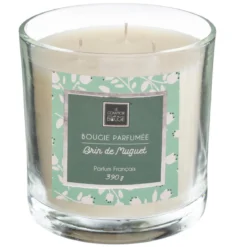 BOUGIE PARFUMEE VERRE MUGUET LOYS 390G