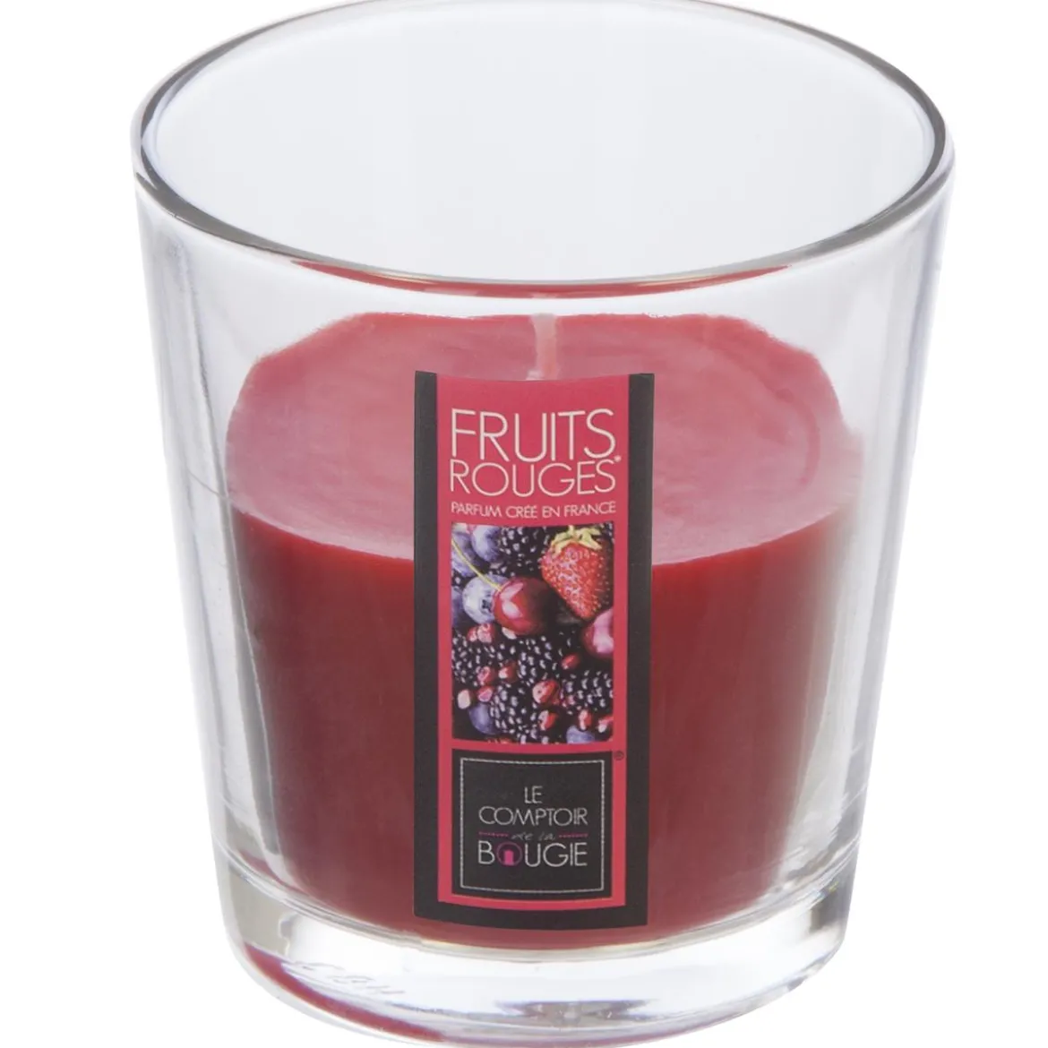 BOUGIE PARFUMEE VERRE NINA FRUITS ROUGES 90G