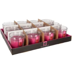 BOUGIE PARFUMEE VERRE NINA FRAMBOISE 90G