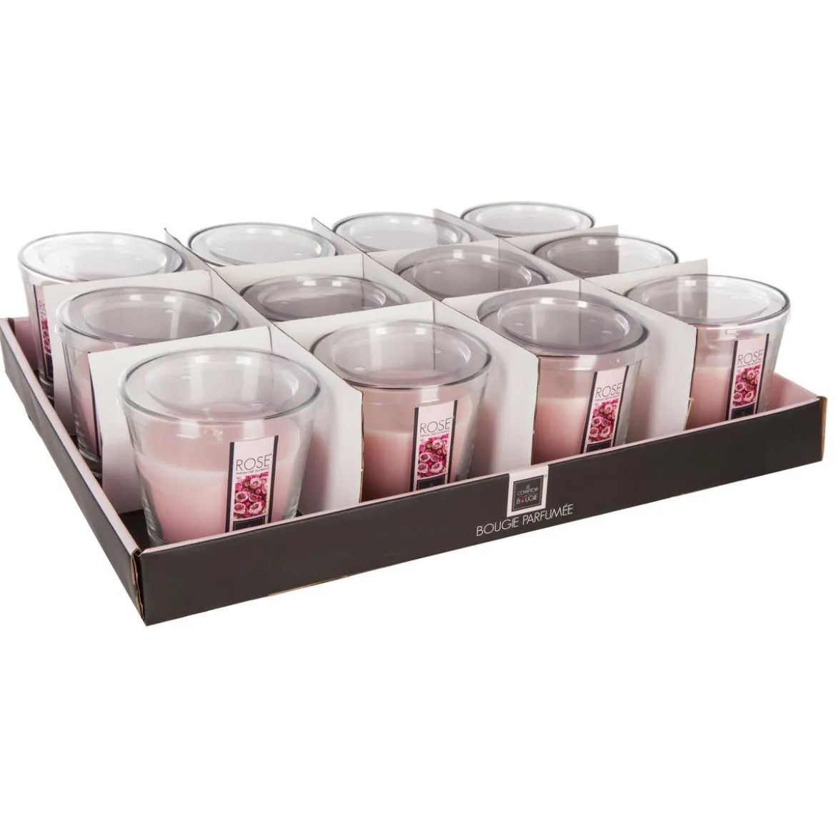 BOUGIE PARFUMEE VERRE NINA ROSE 90G