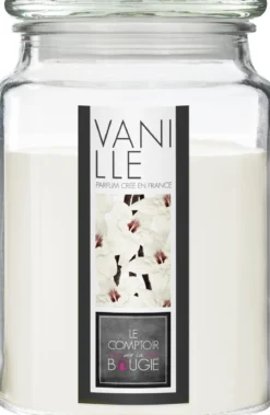 BOUGIE PARFUMEE VERRE VANILLE NINA 510G