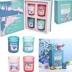 BOUGIE PARFUMEE X4 COFFRET VOYAGE