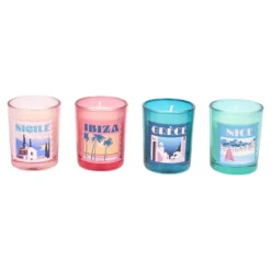 BOUGIE PARFUMEE X4 COFFRET VOYAGE