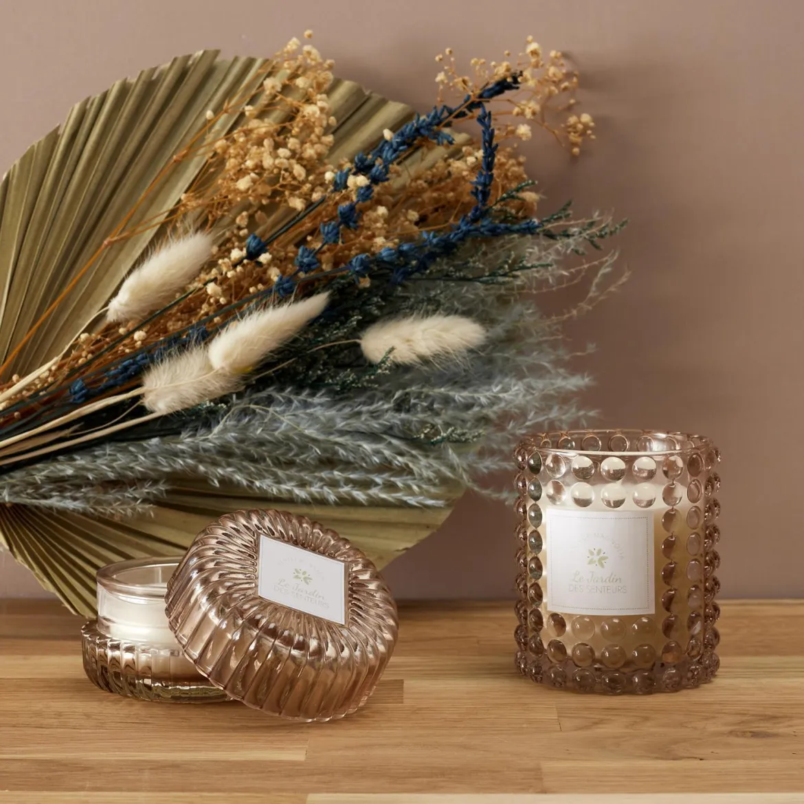 BOUGIE PARFUMEE X2 PIECES COFFRET JARDIN