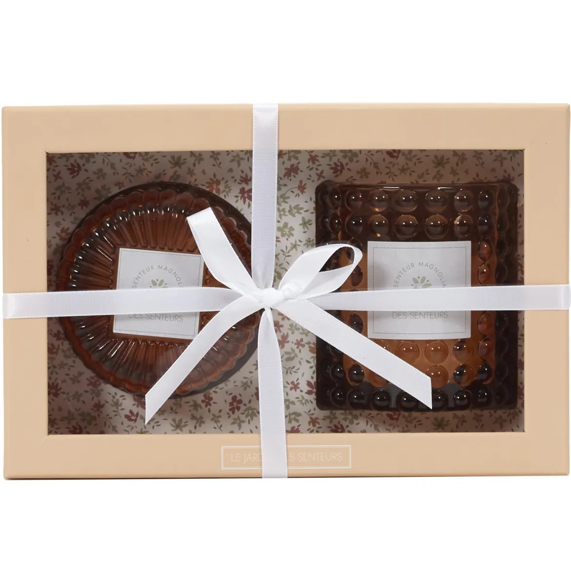 BOUGIE PARFUMEE X2 PIECES COFFRET JARDIN