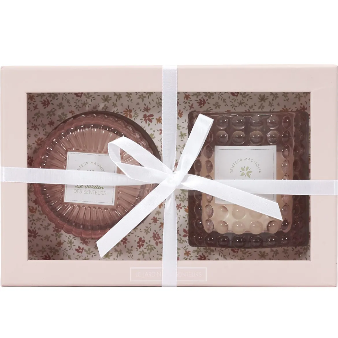 BOUGIE PARFUMEE X2 PIECES COFFRET JARDIN