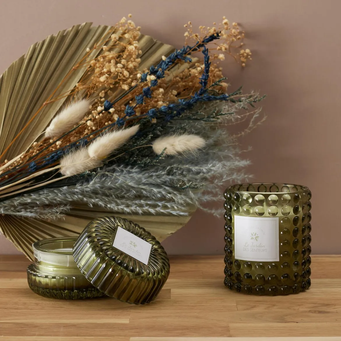 BOUGIE PARFUMEE X2 PIECES COFFRET JARDIN