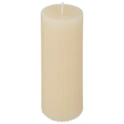 BOUGIE RONDE DEMI IVOIRE 5X14CM