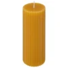 BOUGIE RONDE DEMI JAUNE 5X14CM