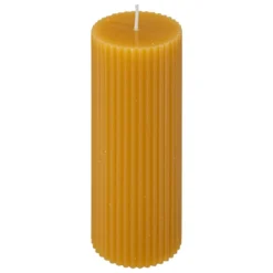 BOUGIE RONDE DEMI JAUNE 5X14CM