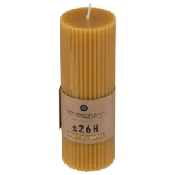 BOUGIE RONDE DEMI JAUNE 5X14CM