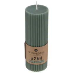 BOUGIE RONDE DEMI VERT 5X14CM