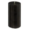 BOUGIE RONDE HUGO NOIR D.7X13CM