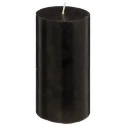BOUGIE RONDE HUGO NOIR D.7X13CM