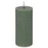 BOUGIE RONDE LED MOLIA VERT 7X18CM