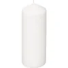 BOUGIE RONDE MANY BLANC 6.8X18CM
