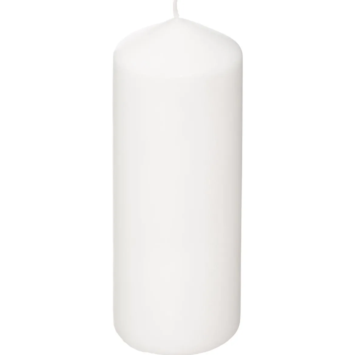 BOUGIE RONDE MANY BLANC 6.8X18CM