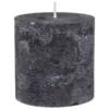BOUGIE RONDE OLIA NOIR D.6.7X7CM