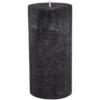 BOUGIE RONDE OLIA NOIR D.6.8X14CM
