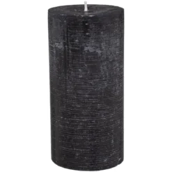 BOUGIE RONDE OLIA NOIR D.6.8X14CM