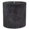 BOUGIE RONDE OLIA NOIR D.10X10CM