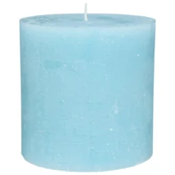 BOUGIE RONDE OLIA TURQUOISE D.10X10CM