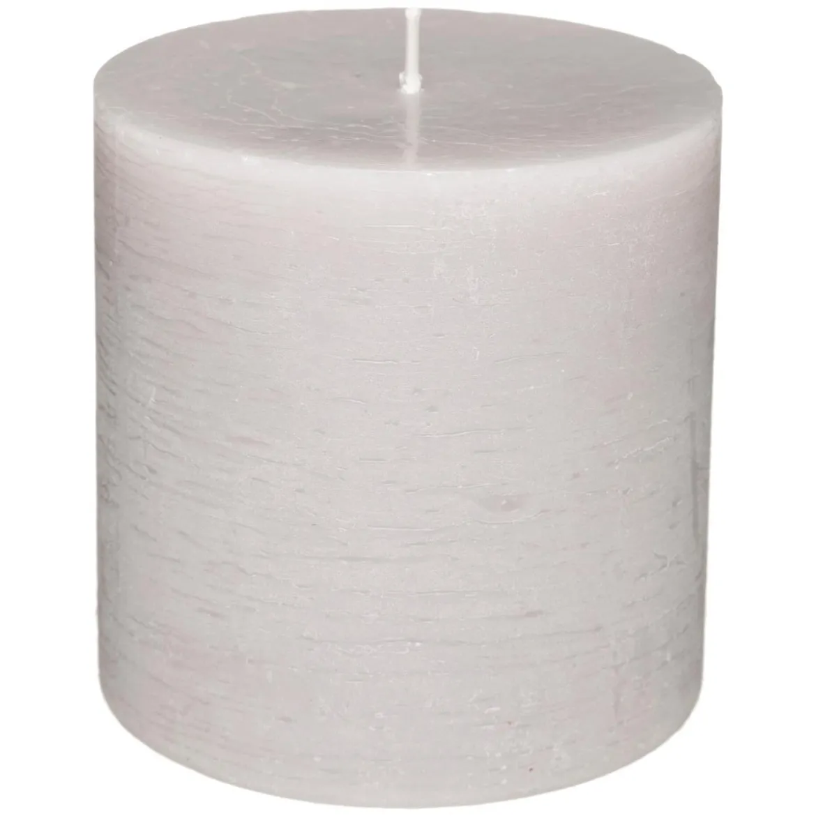 BOUGIE RONDE RUSTIC TAUPE 10X10CM
