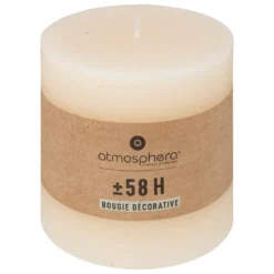 BOUGIE ROND OLIA IVOIRE D.10X10CM