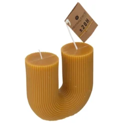 BOUGIE U DEMI JAUNE 11X12CM