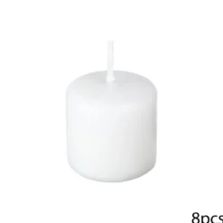 BOUGIE VOTIVE MANY BLANC D.3.8CM X10 PIECES