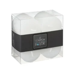BOUGIE VOTIVE OLIA BLANC D.4.5CM X4 PIECES