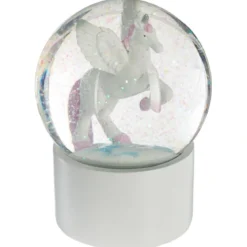 BOULE A NEIGE LICORNE D.10CM